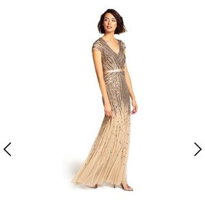 Adrianna Papell beaded gown, sequin maxi